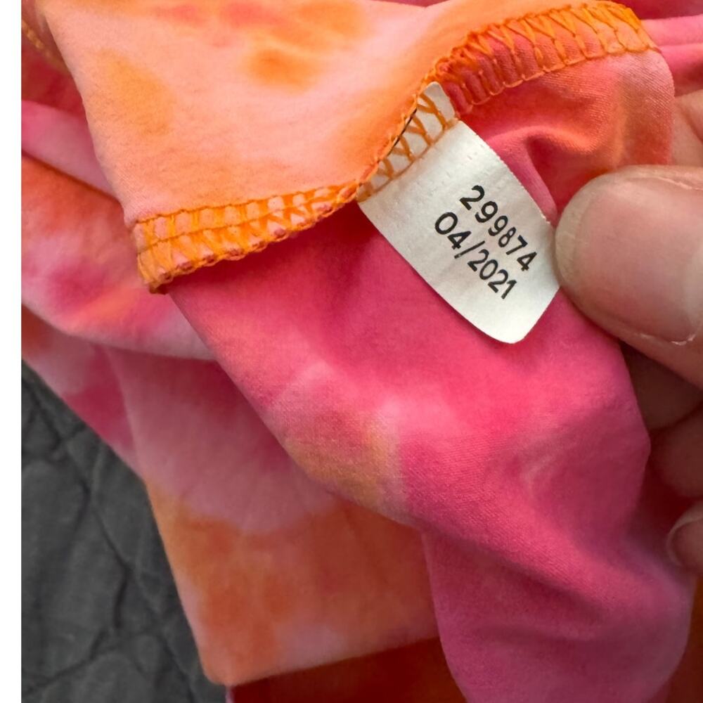 Outdoor Voices The Exercise Dress in Pink and Orange Tie Dye Size Medium - Picture 6 of 6